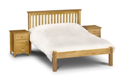 Barcelona Pine Double Bed 4ft 6in  - Low Foot