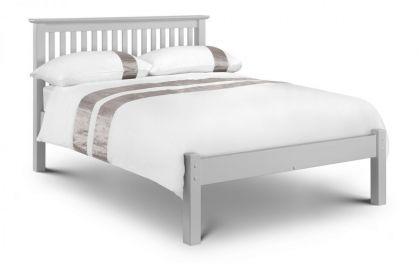 Barcelona Double Bed 4'6ft Low Foot End - Dove Grey