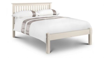 Barcelona Stone White  Small Double Bed 4ft  - Low Foot