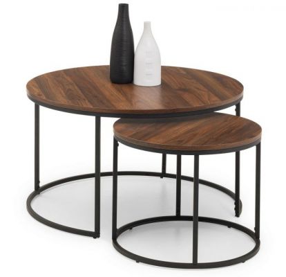 Bellini Round Nesting Coffee Table - Walnut