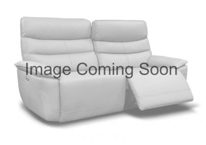 Cadiz Leather 1 Seater Recliner Sofa - Smoke Blue