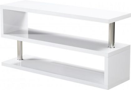 Charisma TV Stand - Z  - White Gloss / Chrome