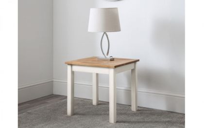 Coxmoor Lamp Table - White & Oak