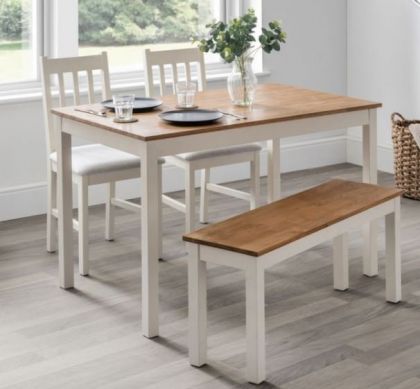Coxmoor Rectangular Dining Table - White & Oak