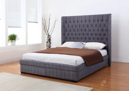 Genesis Fabric Linen Double Bed - 4ft 6in