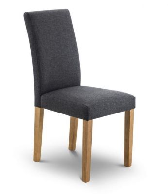 Hastings Fabric Dining Chair - Grey Linen