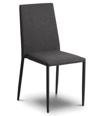 Jazz Fabric Dining Chair - Slate Grey