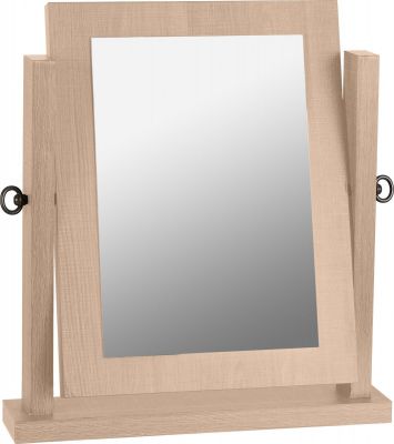 Lisbon Dressing Table Mirror - Light Oak Veneer