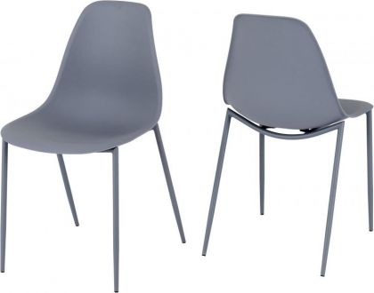 Lindon Dining Chair - Grey (SOLD as 2)
