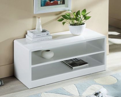 Manhattan High Gloss Compact TV Unit - White