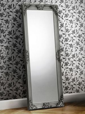 Rococo Pewter Lean-to Dress Mirror