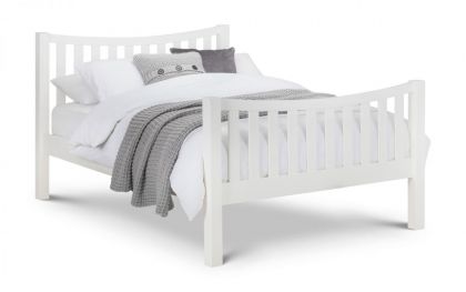 Madison Pine Curved Double Bed 4ft 6in - White