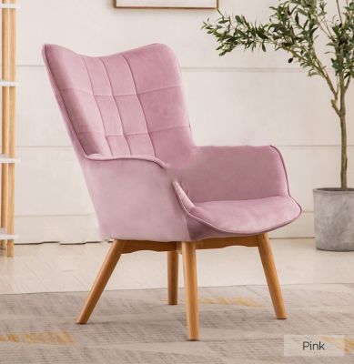 Kayla Fabric Chair - Pink
