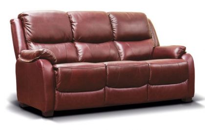 Parker Leather Fixed Sofa Suite 3+R+R - Tabac