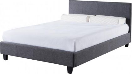 Prado Leather Single Bed 3ft - Grey