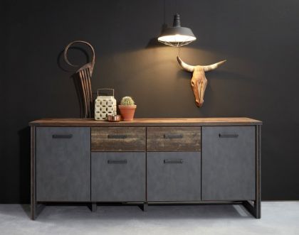 Prime Old Wood Sideboard - Grey