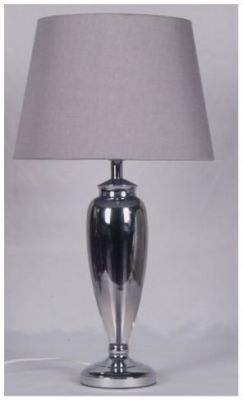 Q Table Lamp Tall Smokey Grey