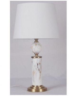 Q White Ceramic Table Lamp
