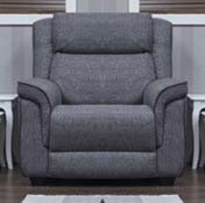 Spencer Fabric 1 Seater Sofa - Grey