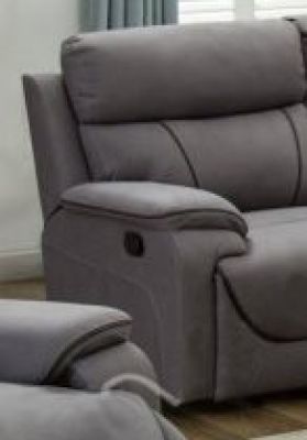 Violet Fabric 1 Seater Sofa - Light Grey ASH