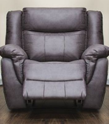 Walton Fabric 1 Seater Recliner Sofa - Dark Grey