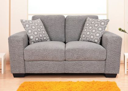 Whitby Fabric 3 Seater Sofa - Light Grey