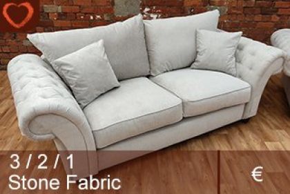 Windsor Fabric Suite 3+2 - Stone