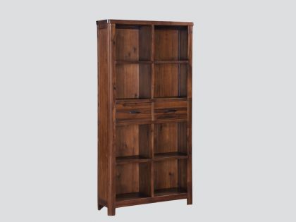 Andorra Tall Bookcase - Dark Acacia