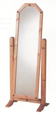 Corona Mirror Cheval - Solid Waxed Light Pine
