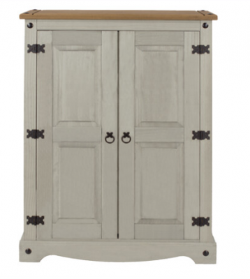  Corona 2 Door Cupboard Unit - Grey