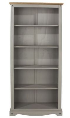 Corona Tall Bookcase - Grey