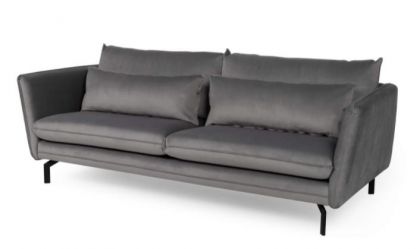 Elford Fabric 3 Seater Sofa - Grey