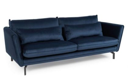 Elford Fabric 3 Seater Sofa - Navy