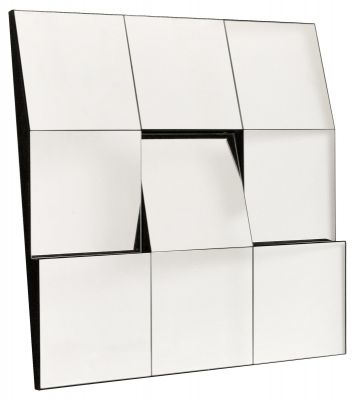 Tilted Tile Wall Mirror