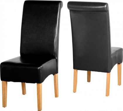 G10 Faux Leather Chair Black