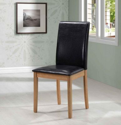 Healey PU Solid Rubberwood Chair