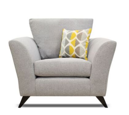 Hilton Fabric High Back Suite 1 seater - Charcoal