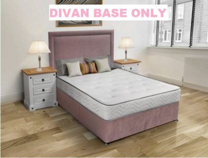 Isabella 4' Divan Base Blush Fabric