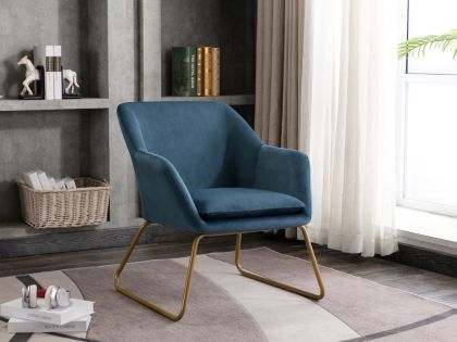 Jenna Fabric Armchair - Blue
