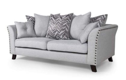 Linton Fabric 3 Seater Sofa - Grey