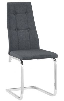 Nova Dining Chair - Grey/Chrome