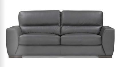 Nuova Leather 3 Seater Sofa - Anthracite