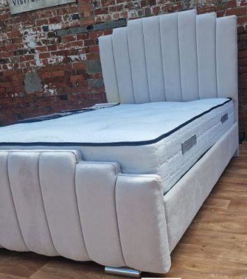 Salamanca Fabric Super King Size Bed 6ft - Cream
