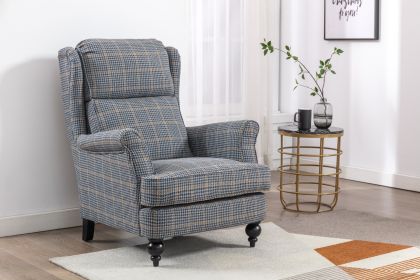 Skye Fabric Armchair - Antique Gold