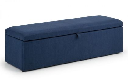 Sorrento Fabric Blanket Box - Blue