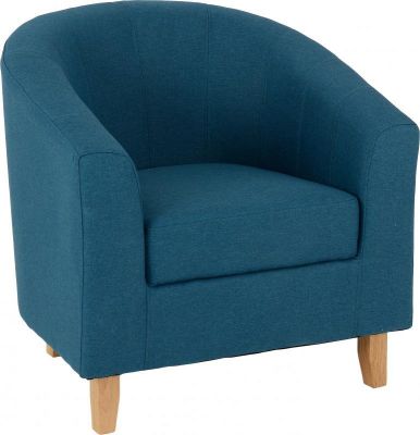 Tempo Fabric Tub Chair - Blue