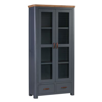 Treviso Display Cabinet - Midnight Blue