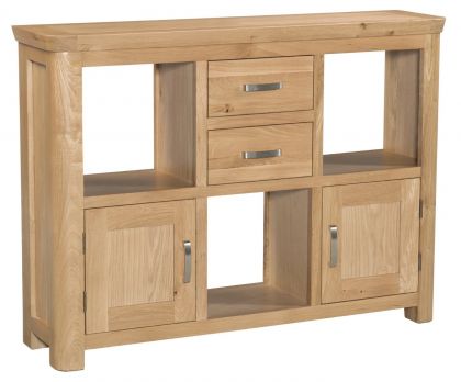 Treviso Low Display Unit - Oak