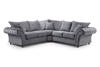 Windsor Fabric Corner Sofa 2C2 - Dark Grey