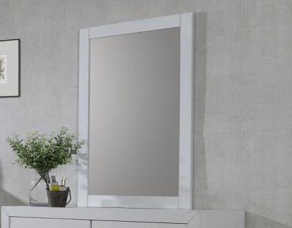 Zircon Dressing Table Mirror - White